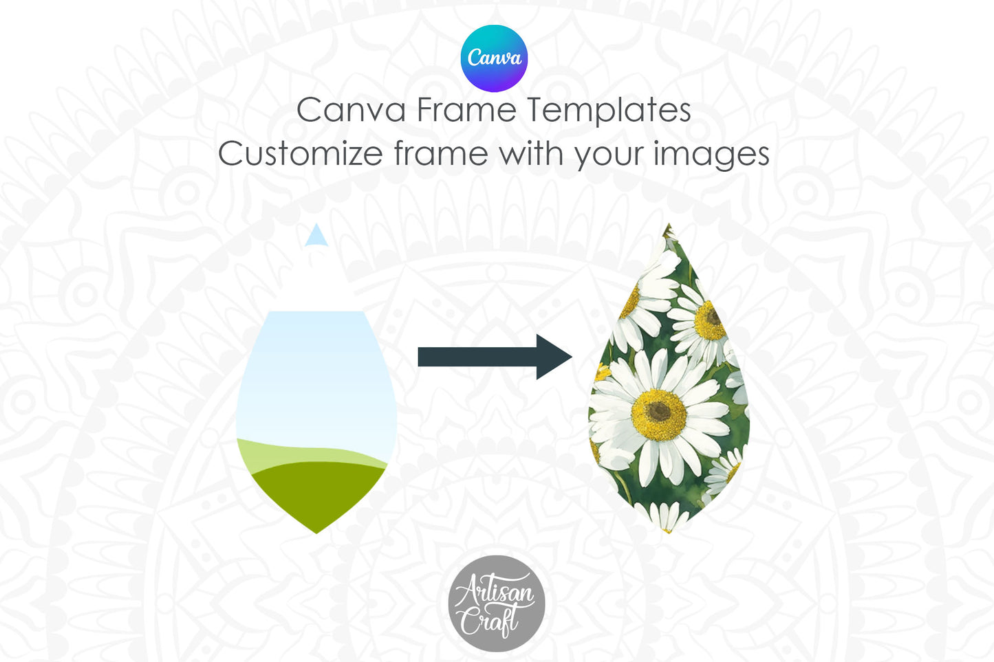 Canva Earrings Frame Template
