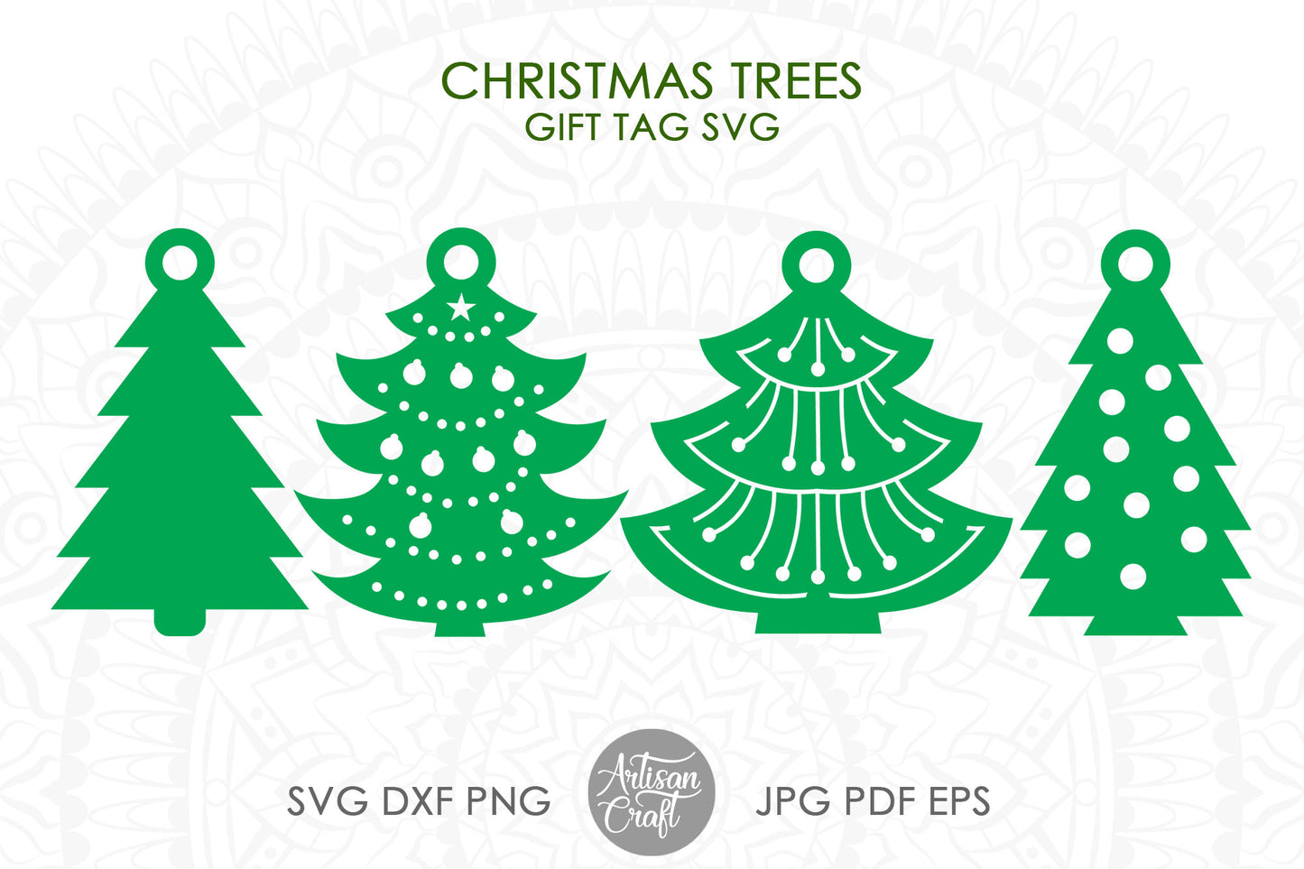 Christmas gift tag SVG bundle
