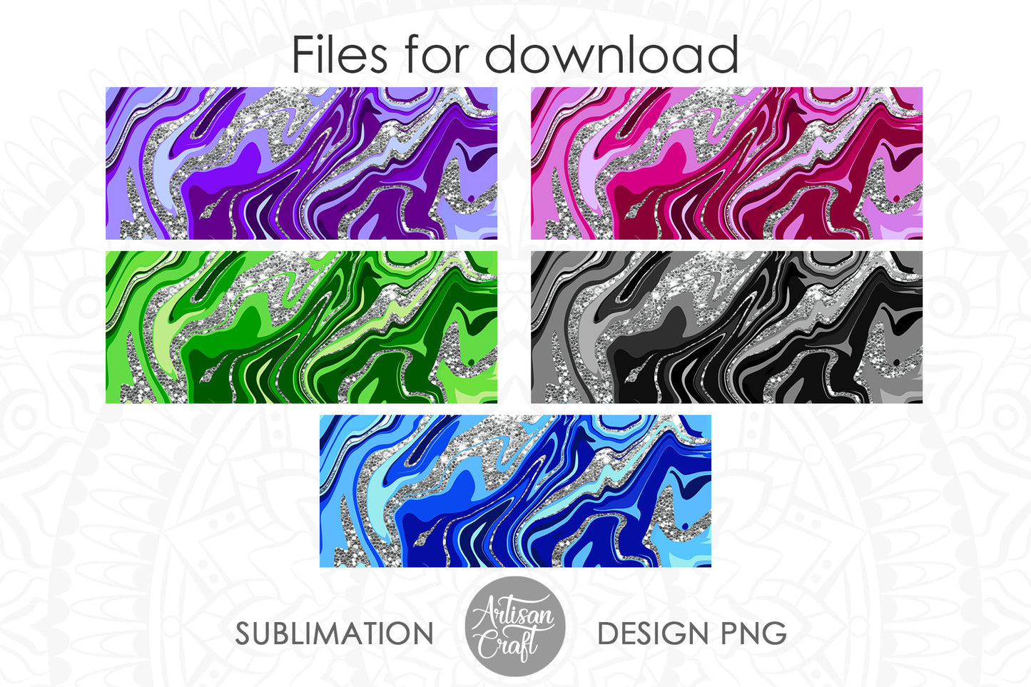 11 oz mug sublimation design with fluid art