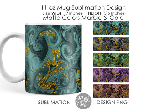 11oz Mug sublimation designs with Matte colors