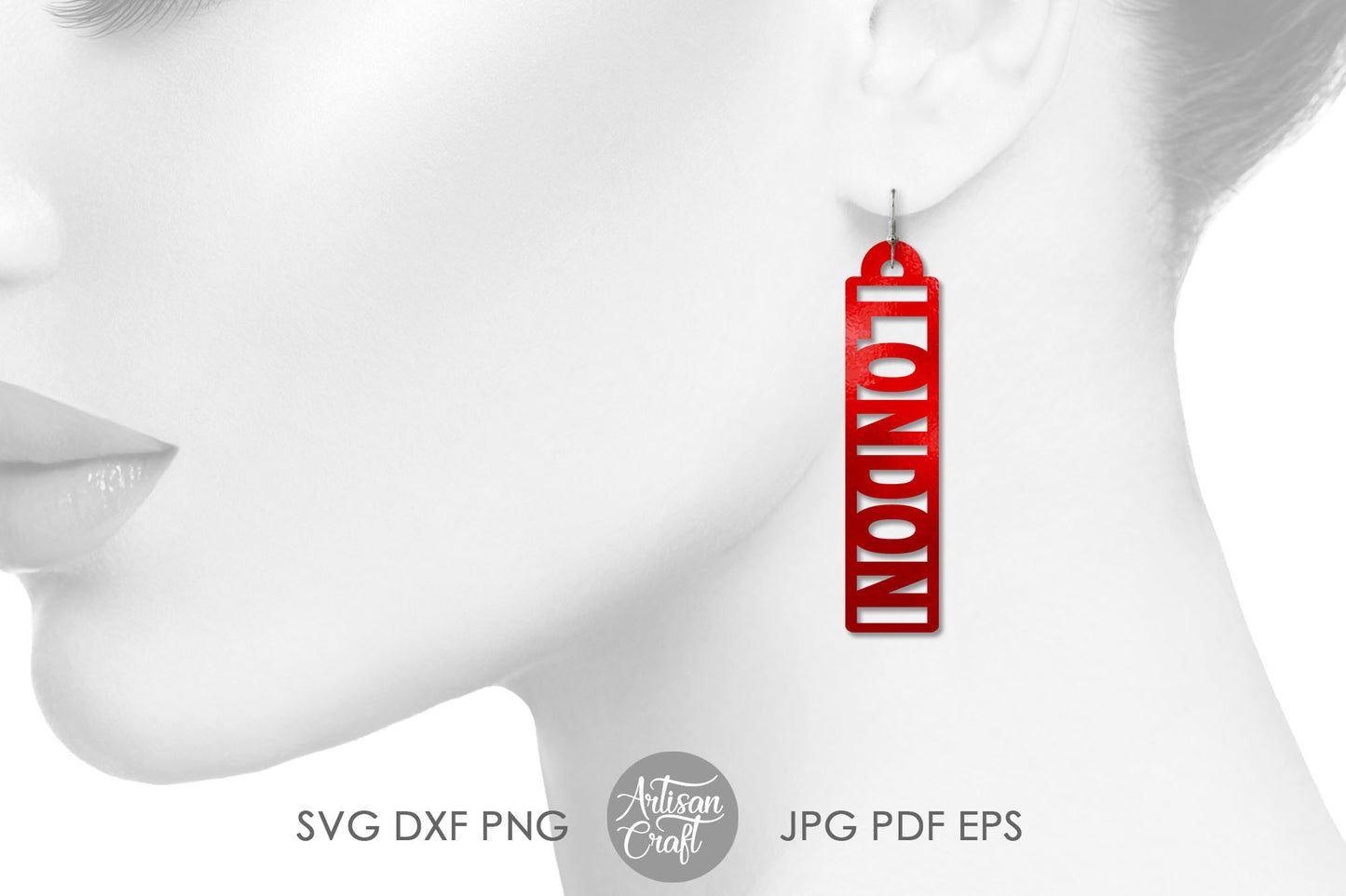 London Earrings SVG for laser