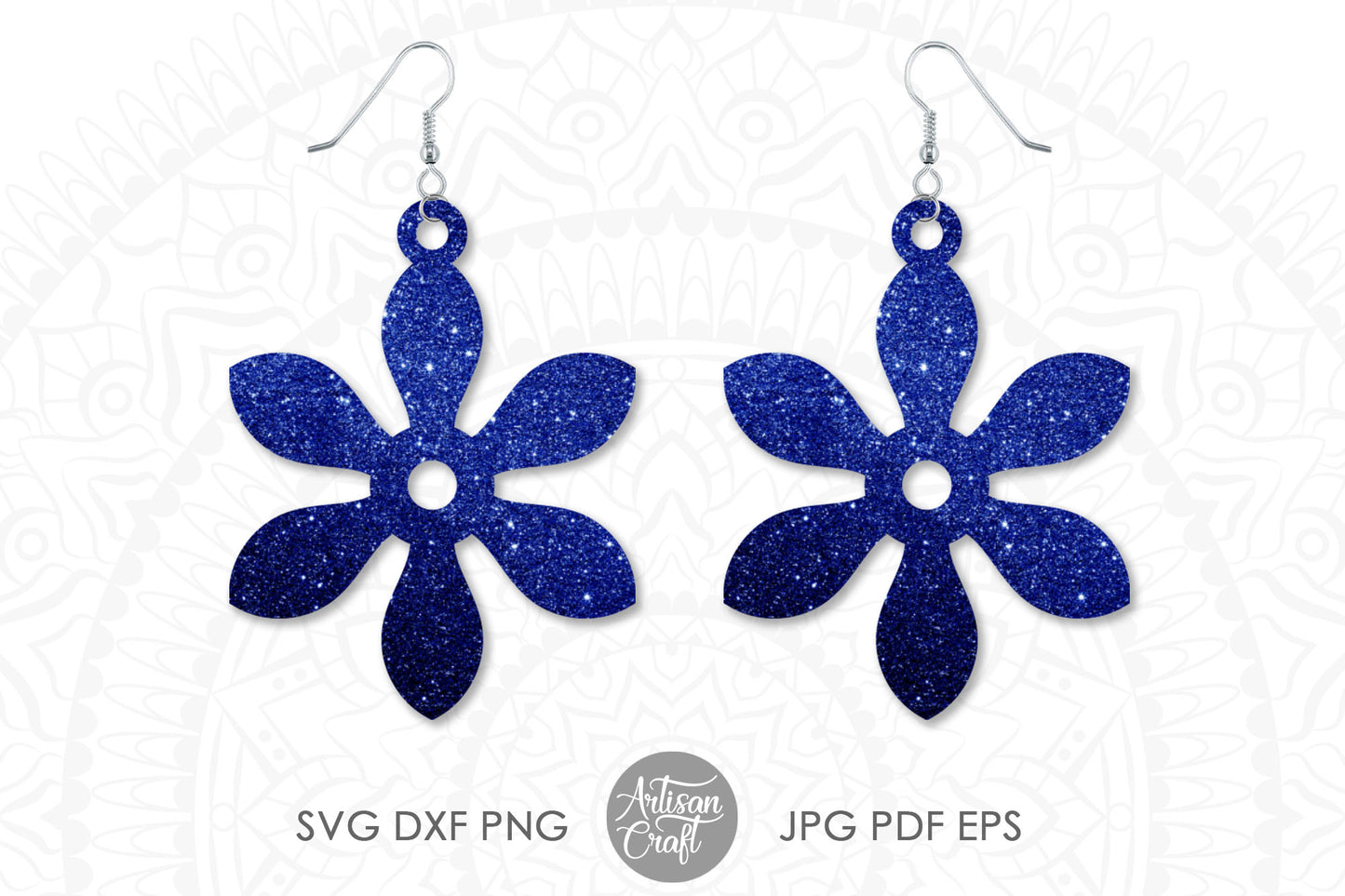 Floral earrings SVG files