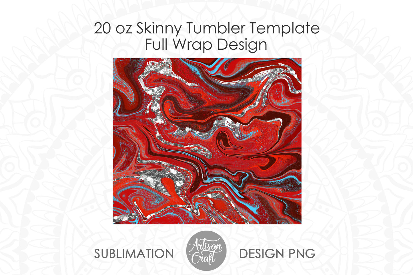 Tumbler designs templates with fluid art