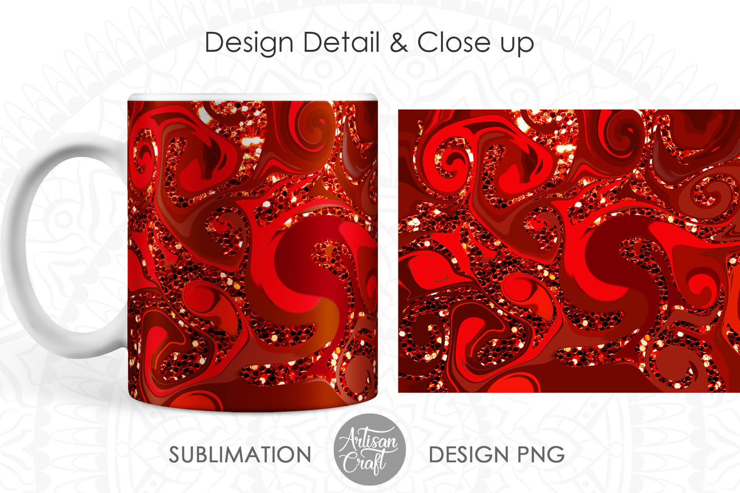 Valentine mug PNG with acrylic pour art