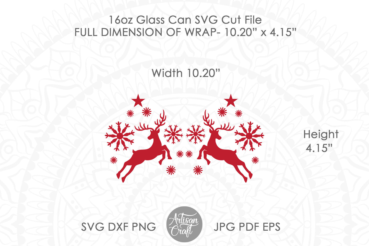 Christmas Can Glass, SVG cut files