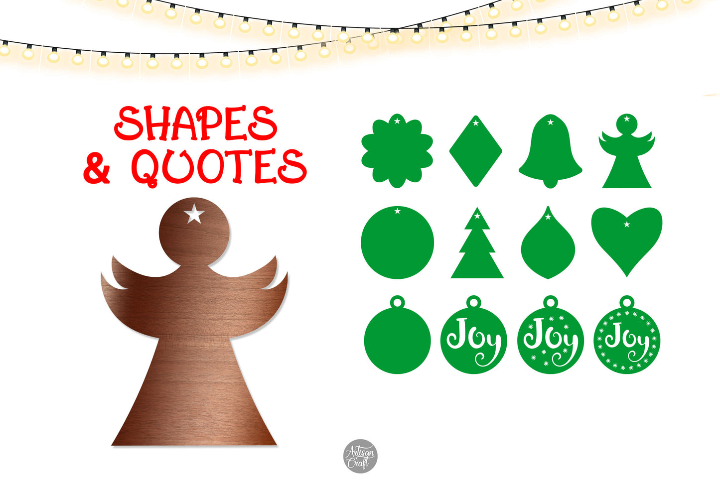 Christmas ornaments SVG bundle