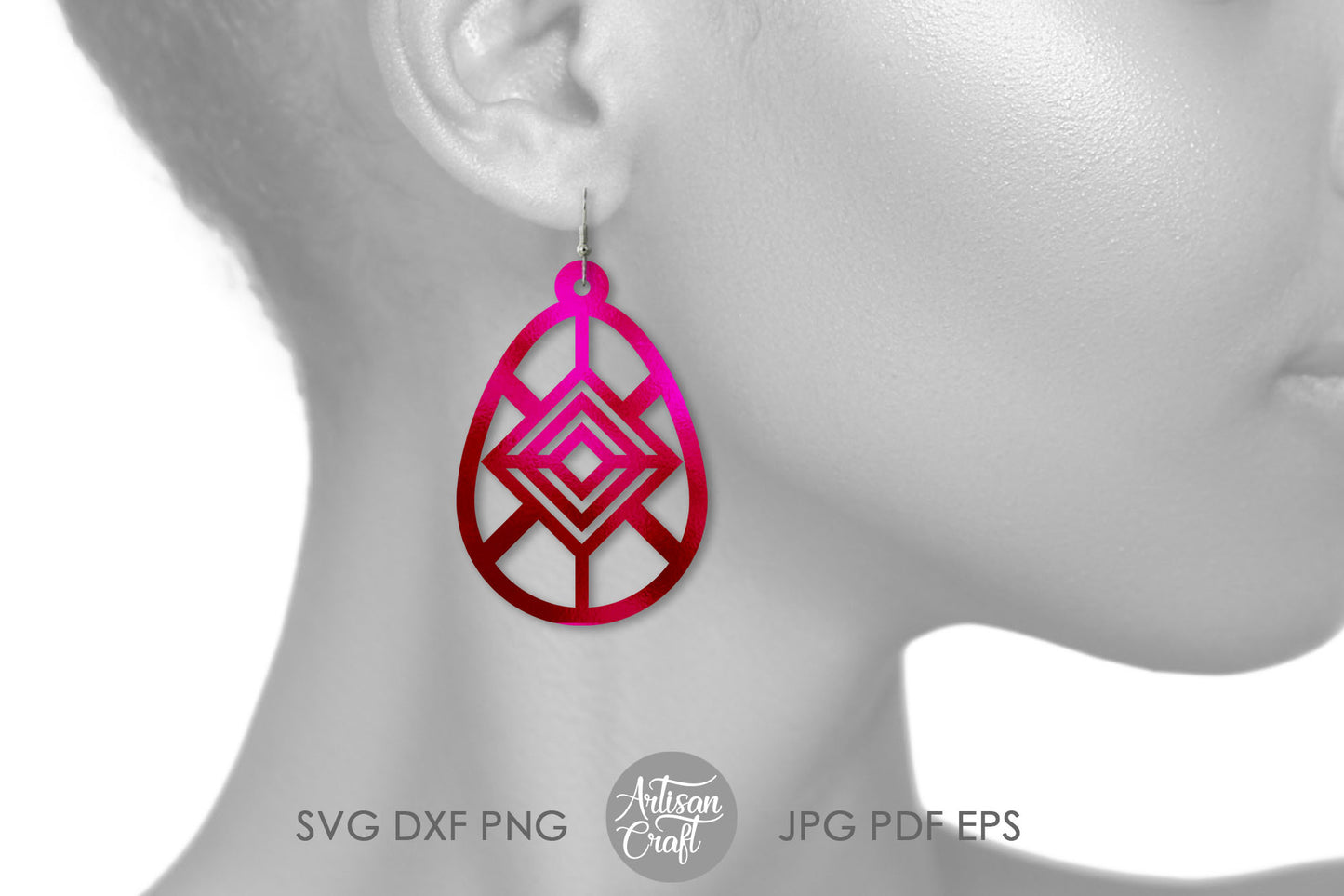 Easter earrings SVG show Easter eggs