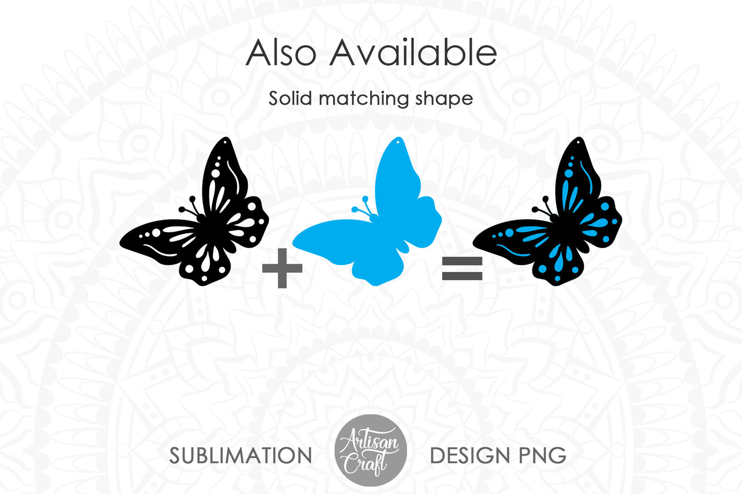 Butterfly Earrings SVG cut files