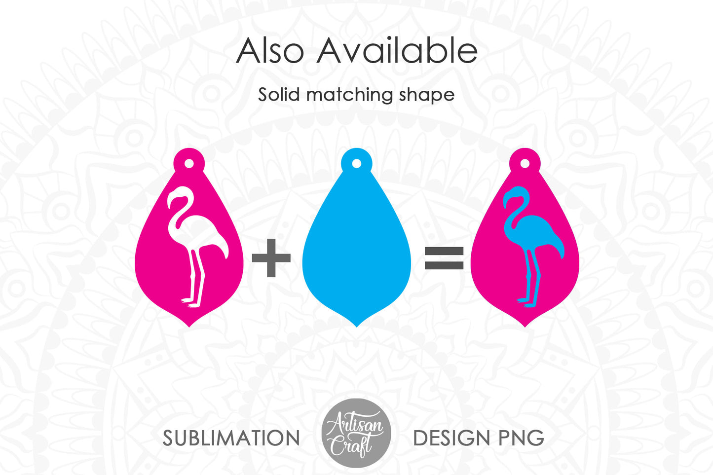Flamingo earrings SVG