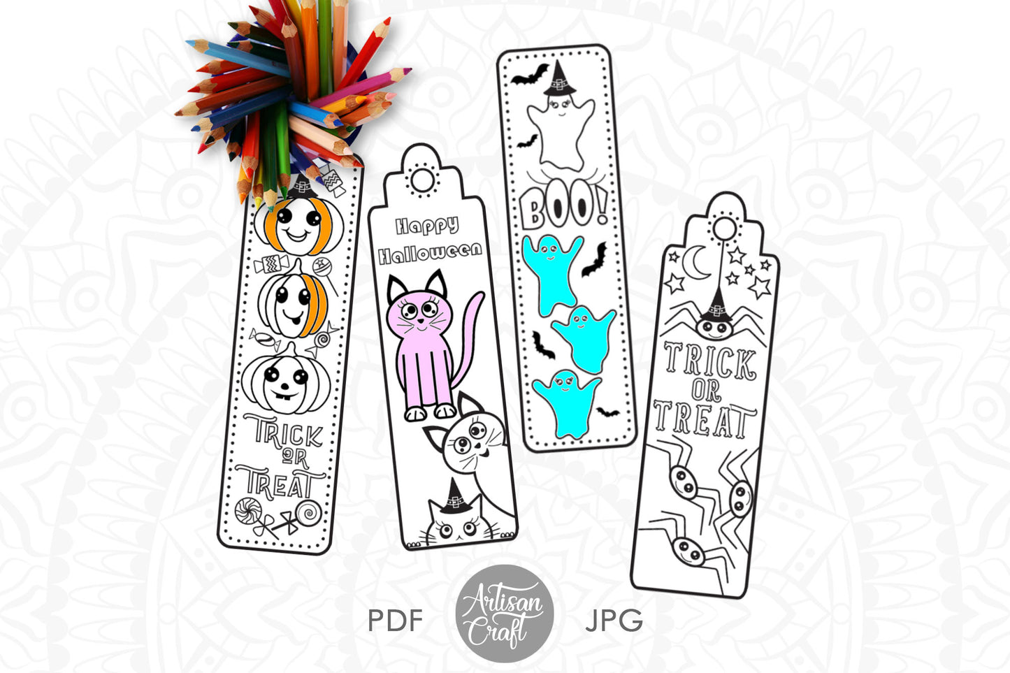 Halloween bookmark printable