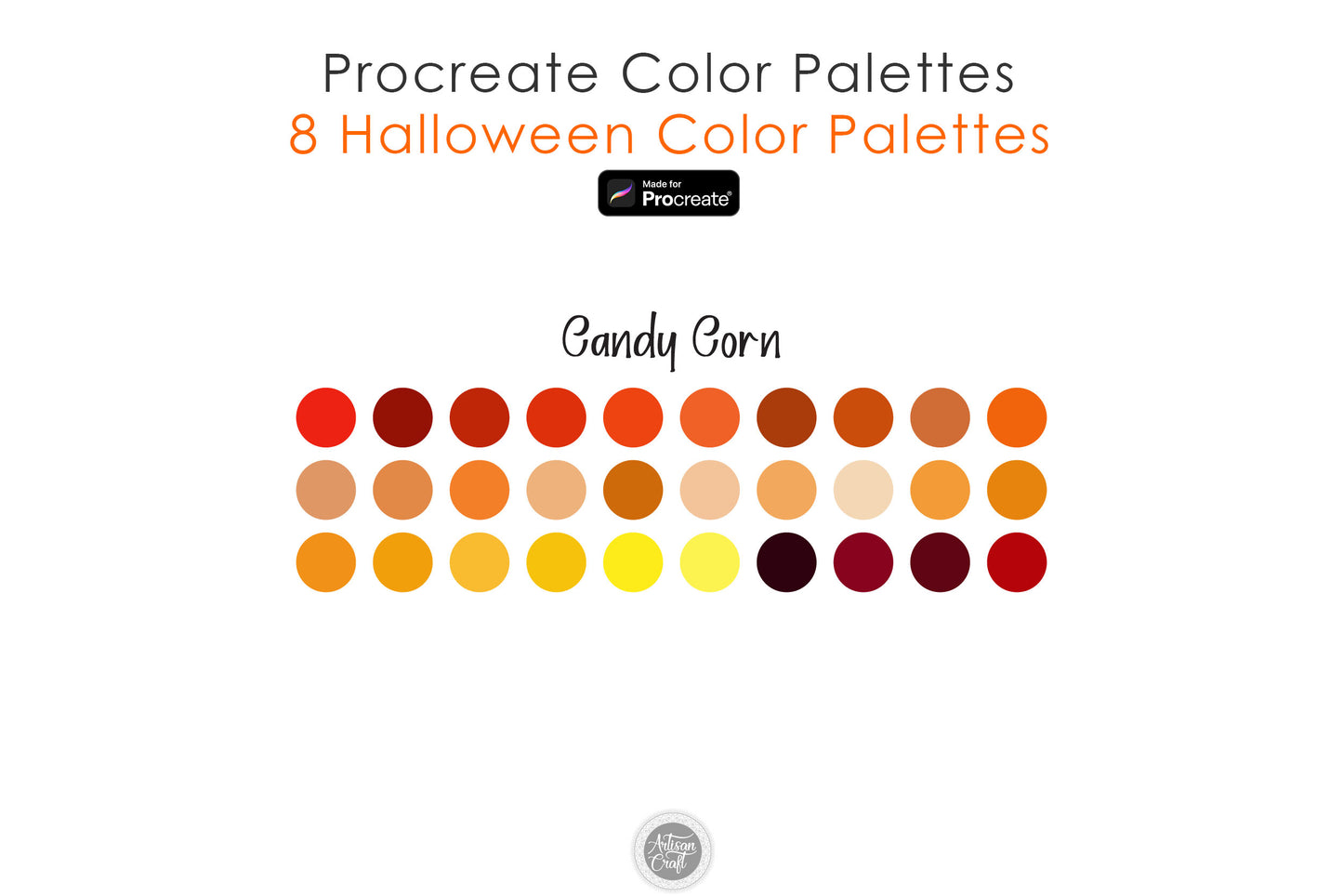 Halloween Color Palette for Procreate