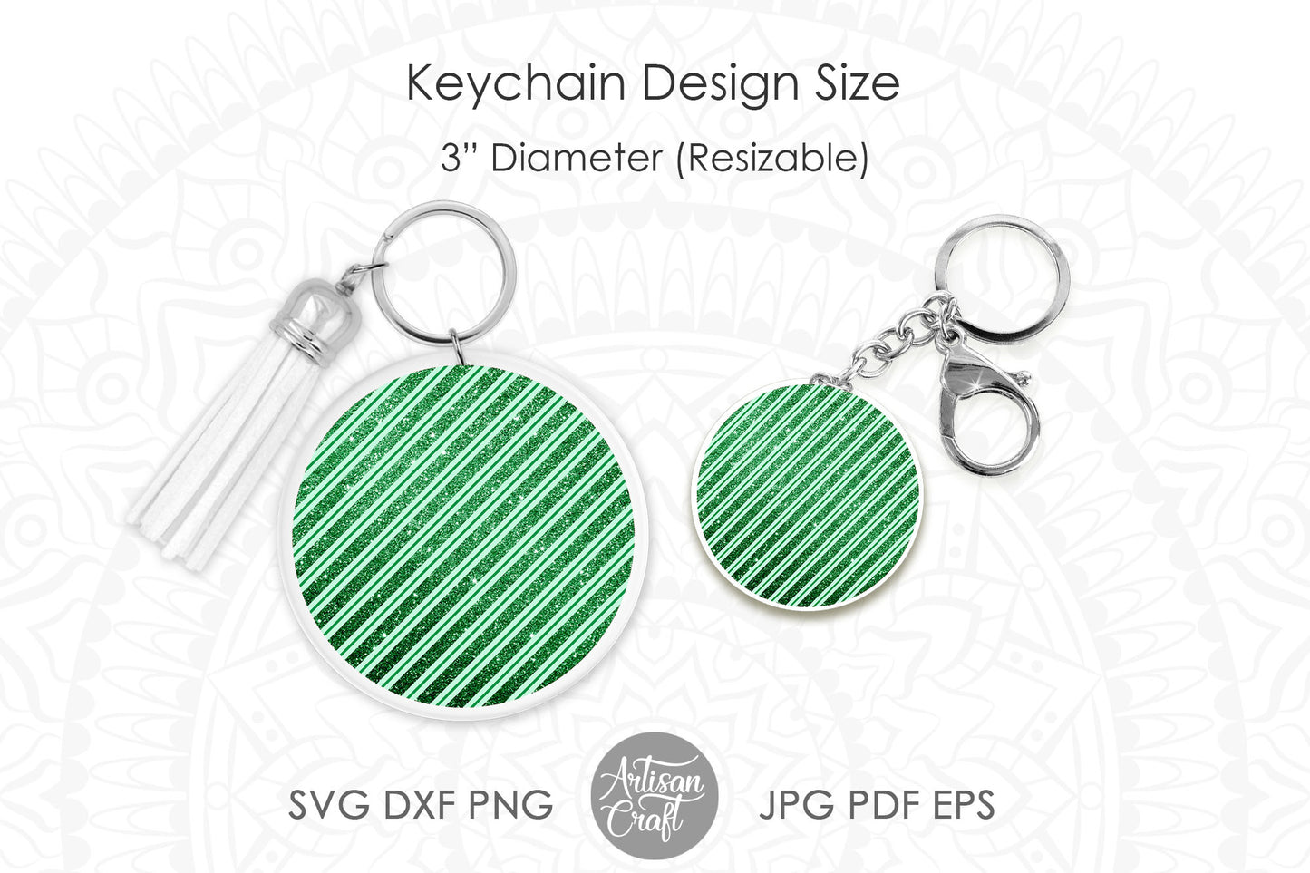 Christmas sublimation PNG bundle with Green candy cane stripes