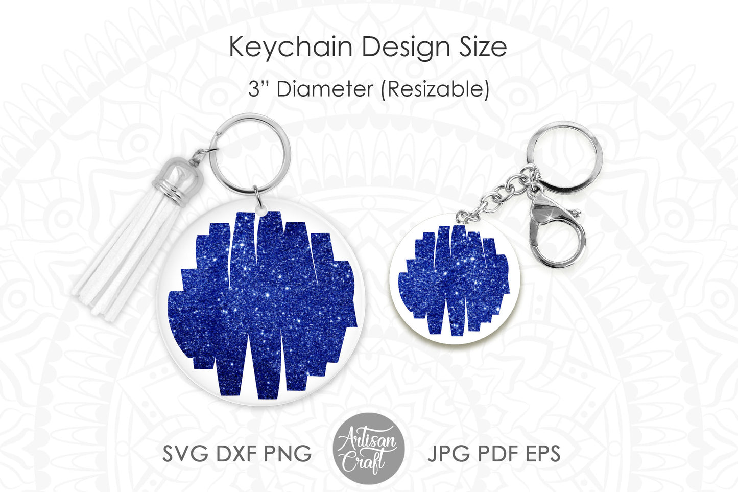 Brush stroke SVG for keychain