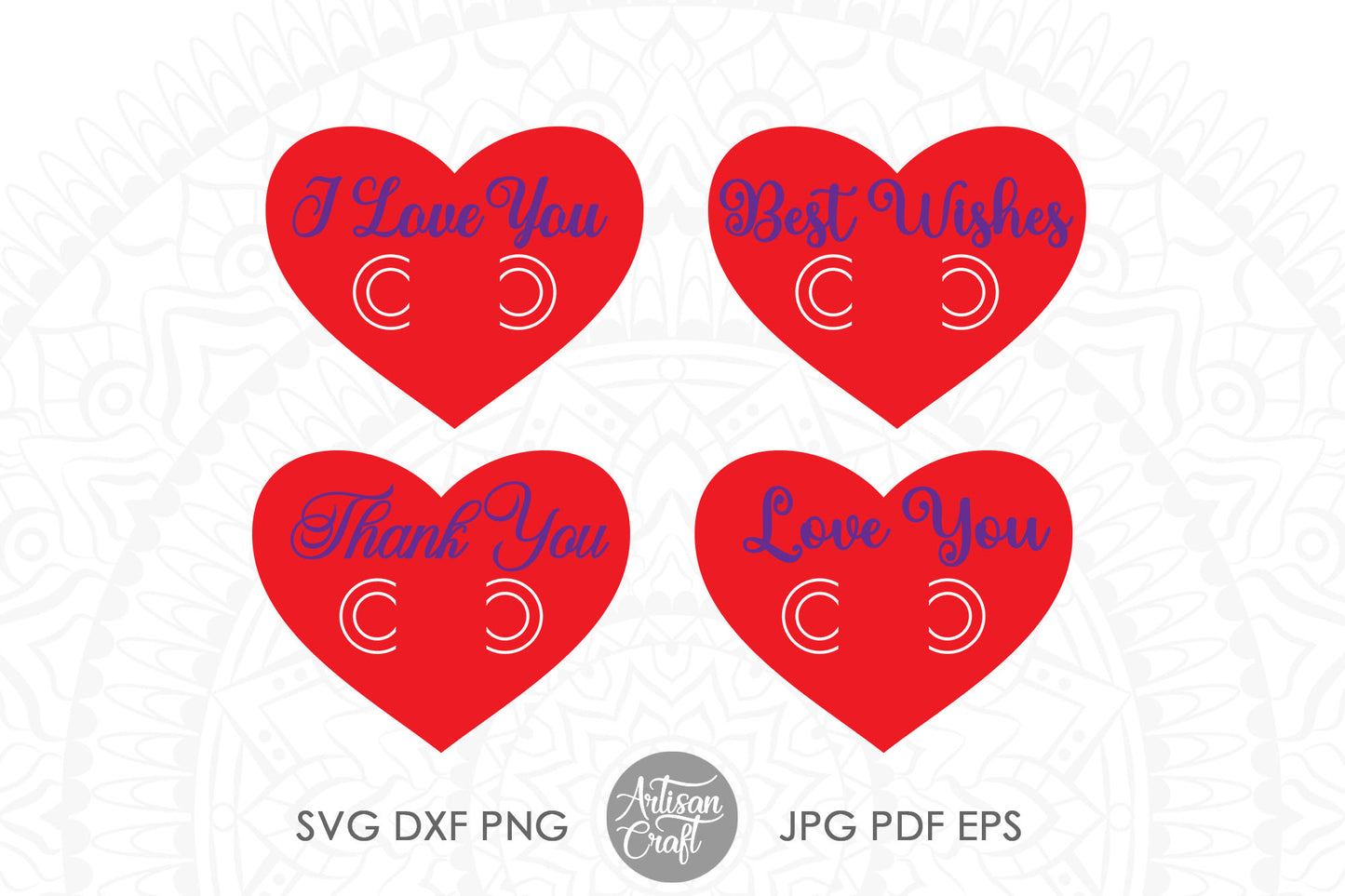 Money card template with heart for Valentines day gifts