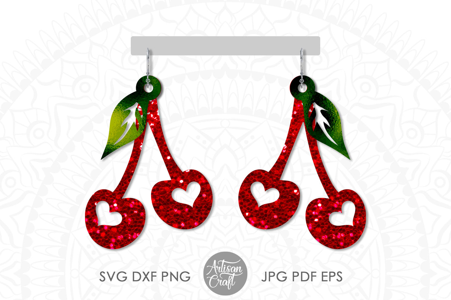 Cherry earrings SVG cut file