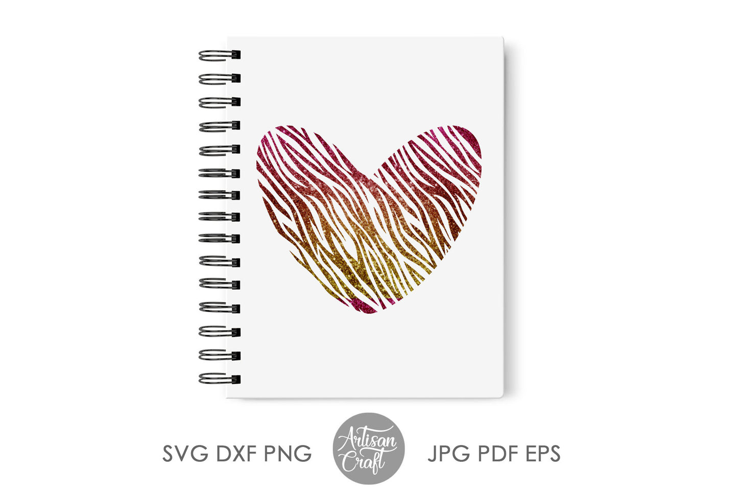 Leopard and animal print hearts SVG