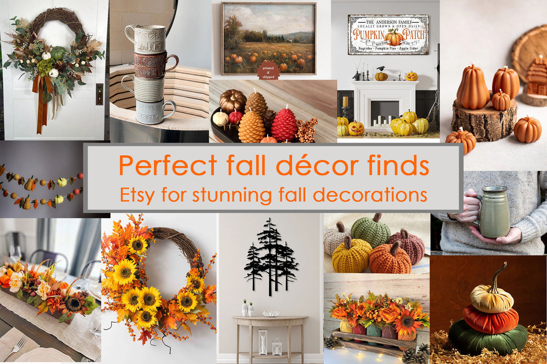 Perfect fall décor finds- Etsy for stunning fall decorations