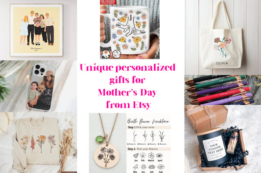 Unique Personalized gift from Etsy for Mothers Day
