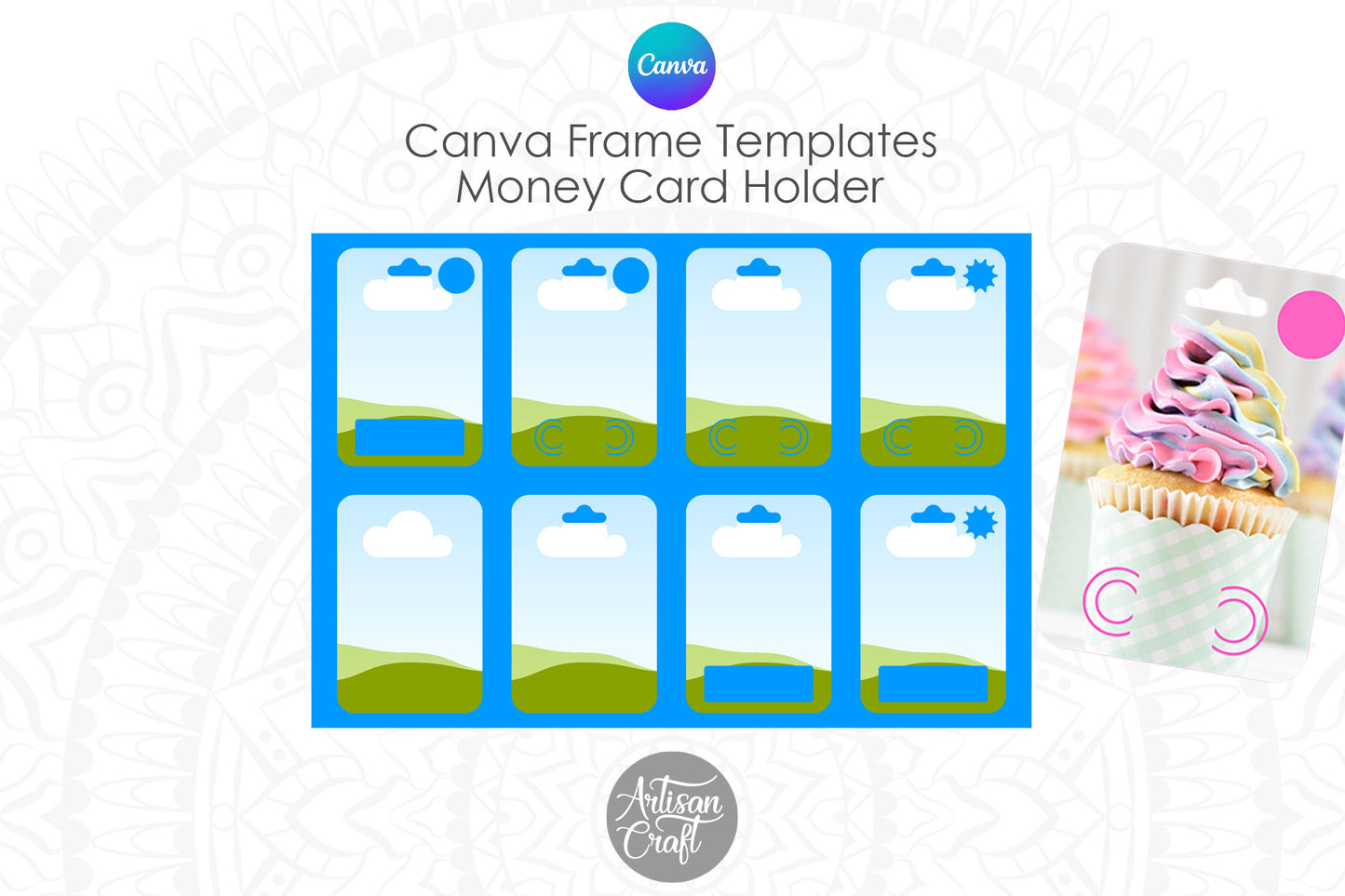 Money Holder Card Canva frames