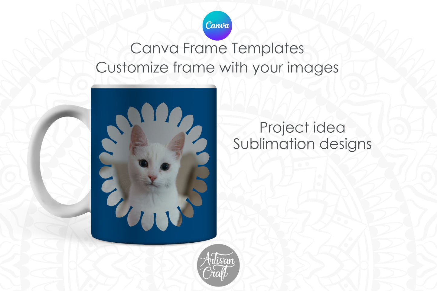 Canva sunflower frame, Canva frame, Flower Frame, Drag and Drop Photo