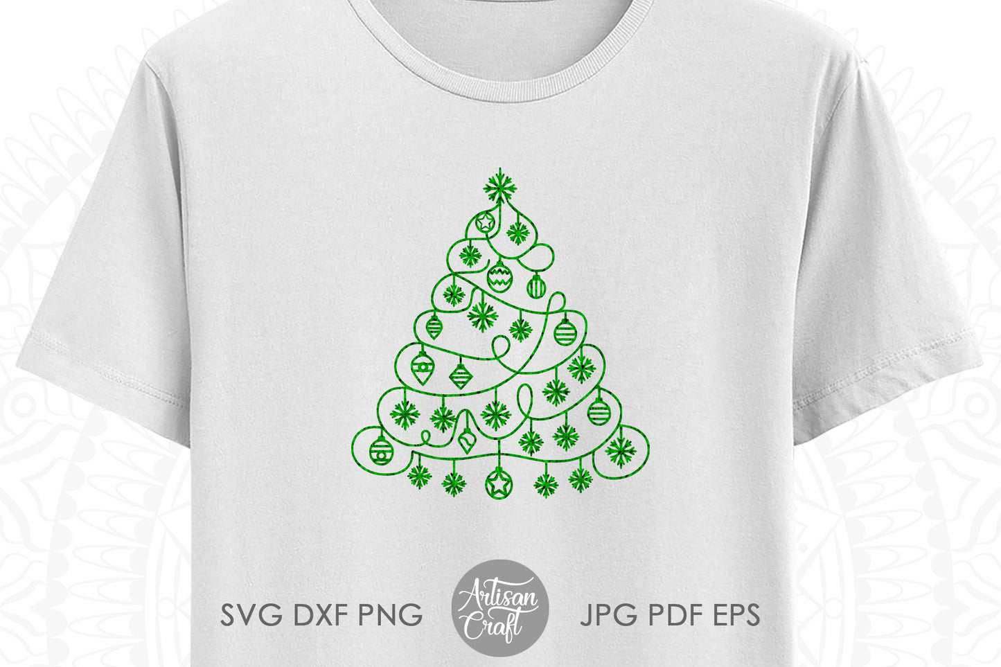 Christmas tree SVG, Holiday Clipart, Christmas Tree Vector, PNG for sublimation