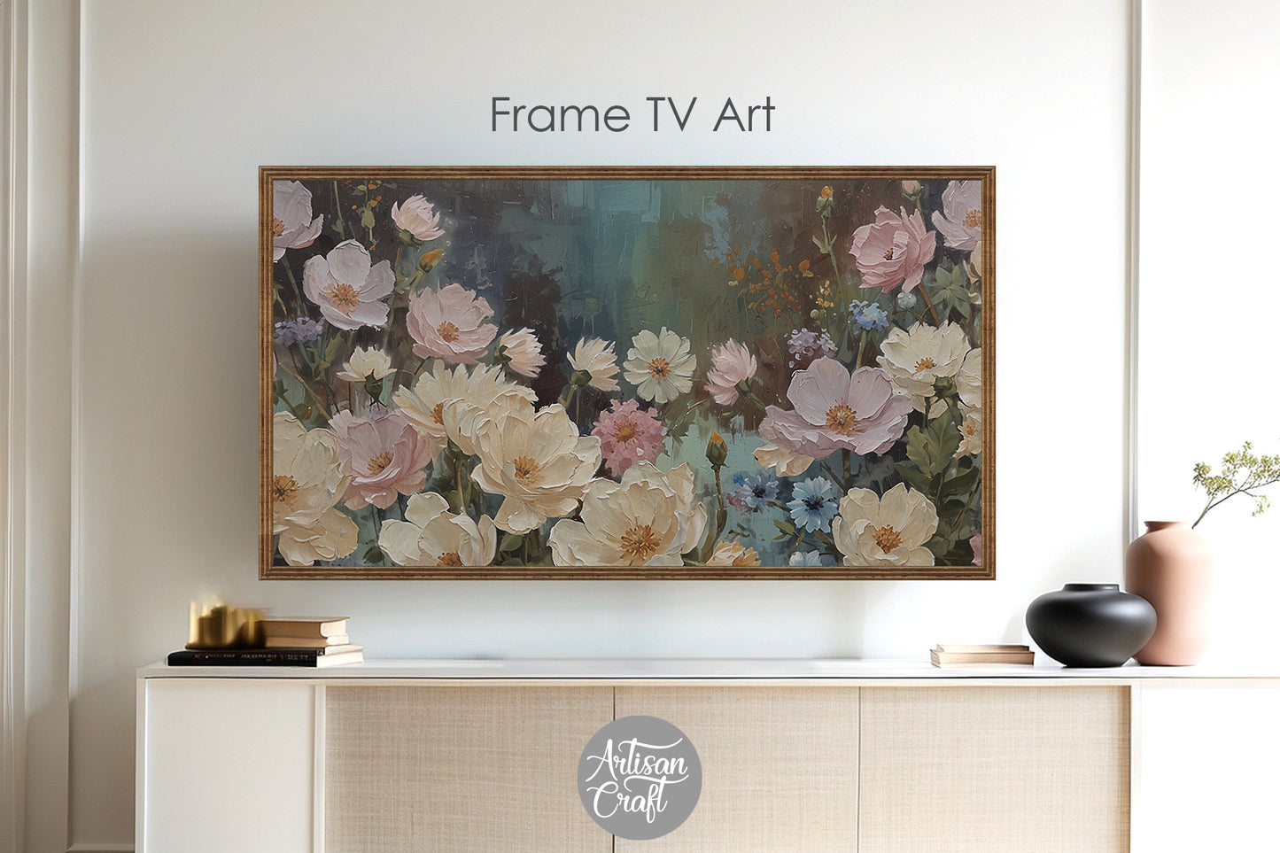 Frame tv art | impressionist paintings of flowers
