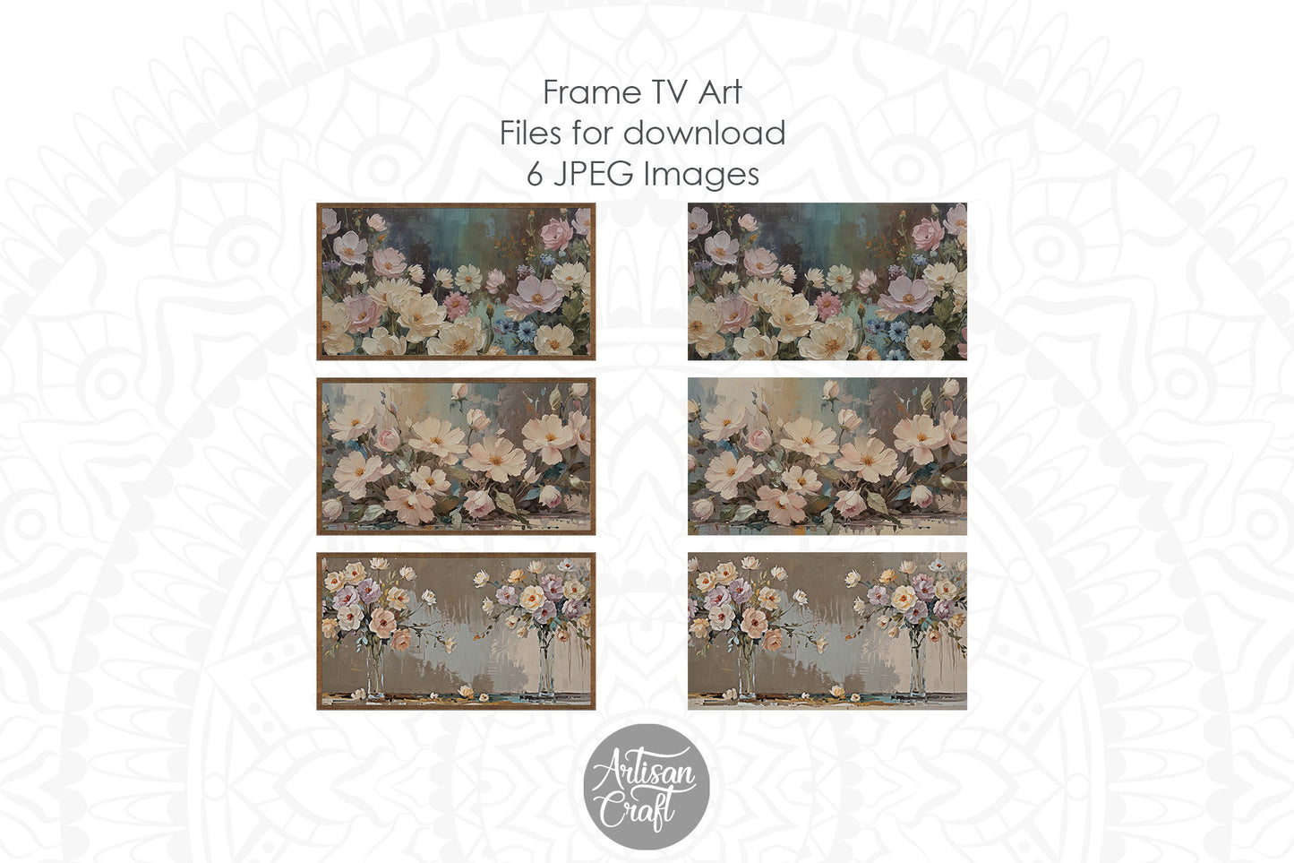 Frame tv art | impressionist paintings of flowers