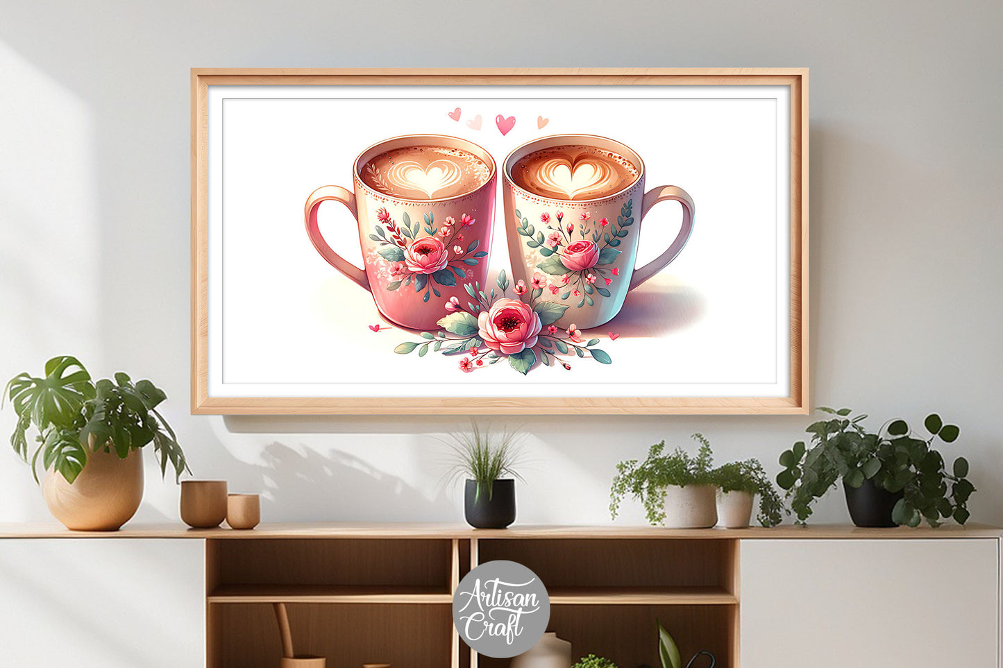 Valentines Day coffee Frame TV art