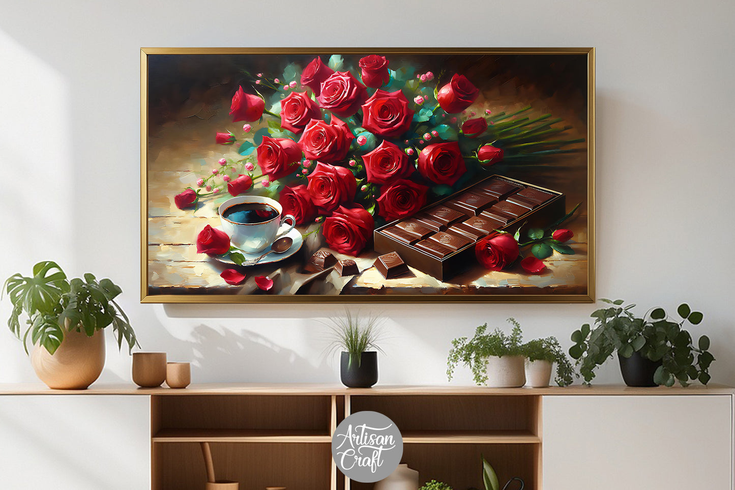 Valentine's Day coffee Frame Tv Art