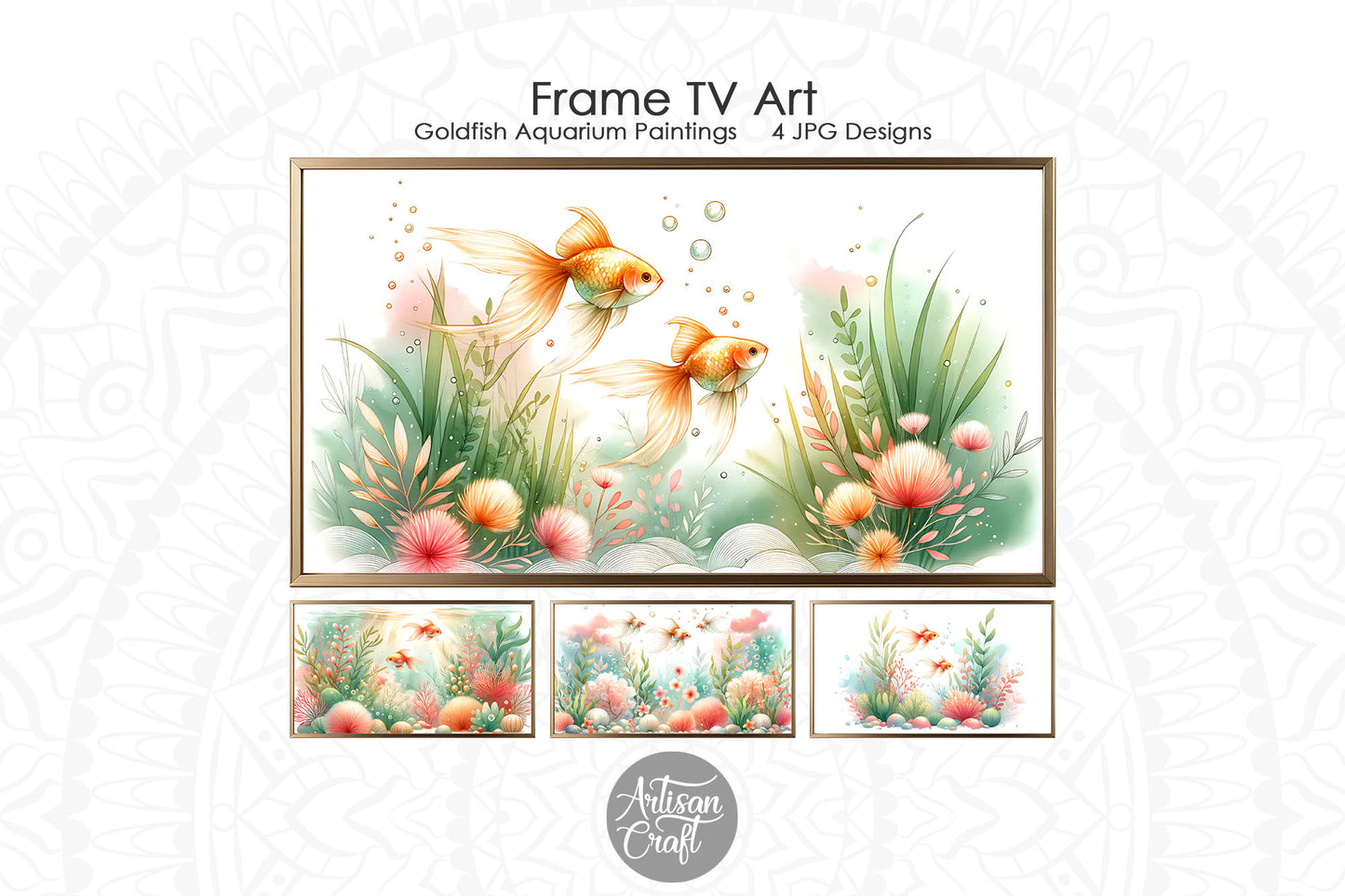 Goldfish aquarium Frame TV art