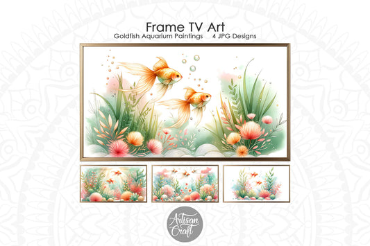 Goldfish aquarium Frame TV art