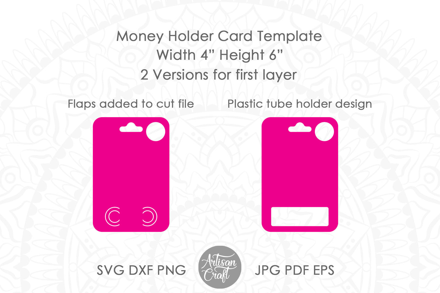 Money Holder Card SVG | Money Card SVG cut files