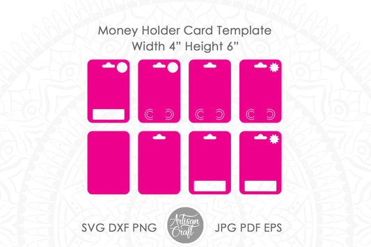 Money Holder Card SVG | Money Card SVG cut files
