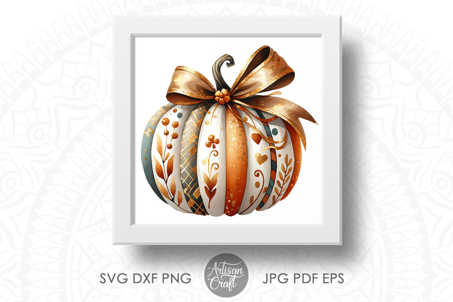 Pumpkin with Coquette Bow | Fall Designs