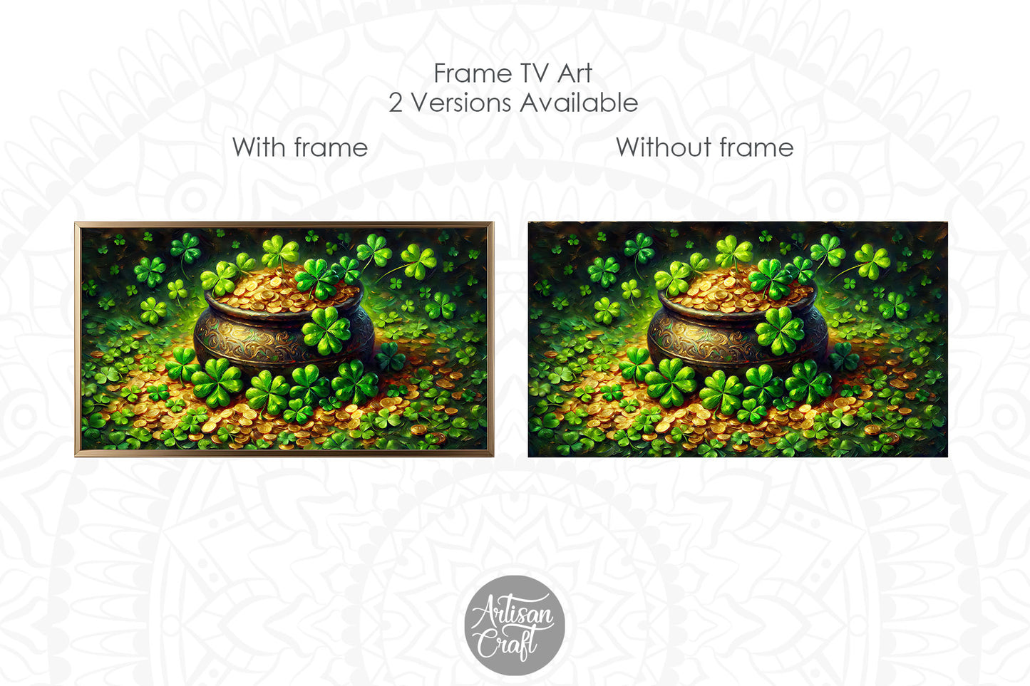 St Patrick's Day Frame TV Art, March Frame TV art