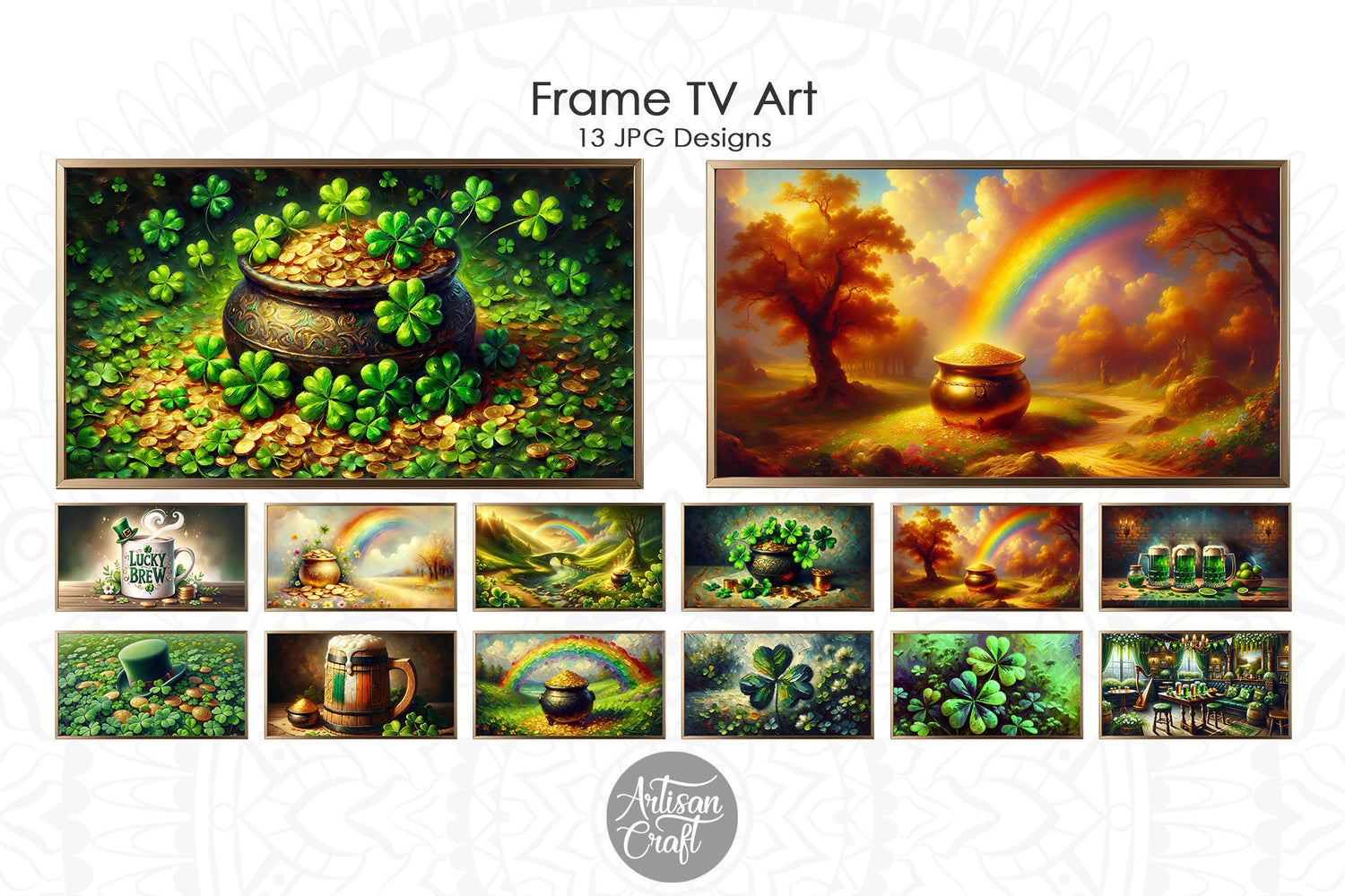 St Patricks Day Frame TV Art