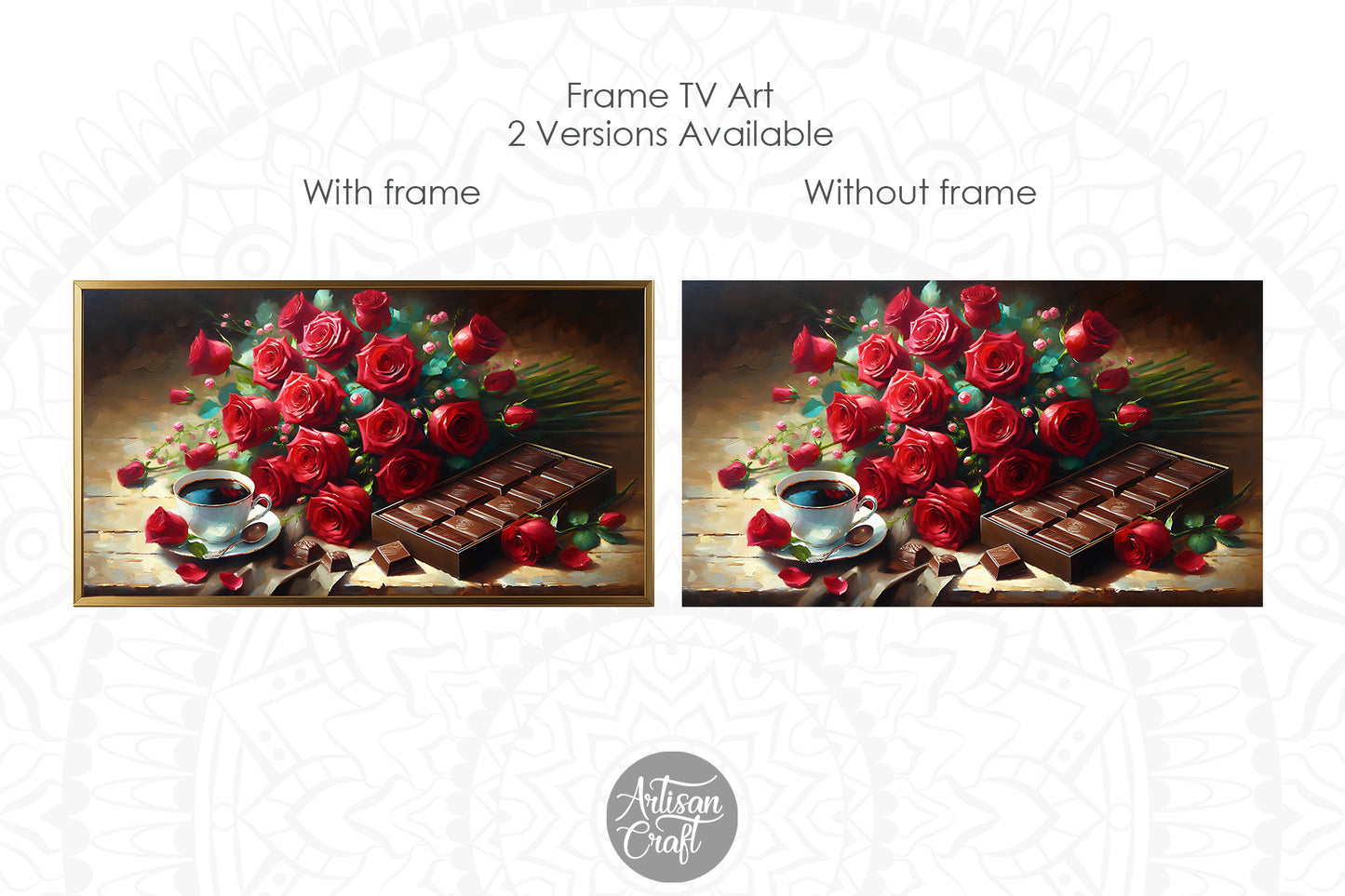 Valentine's Day coffee Frame Tv Art