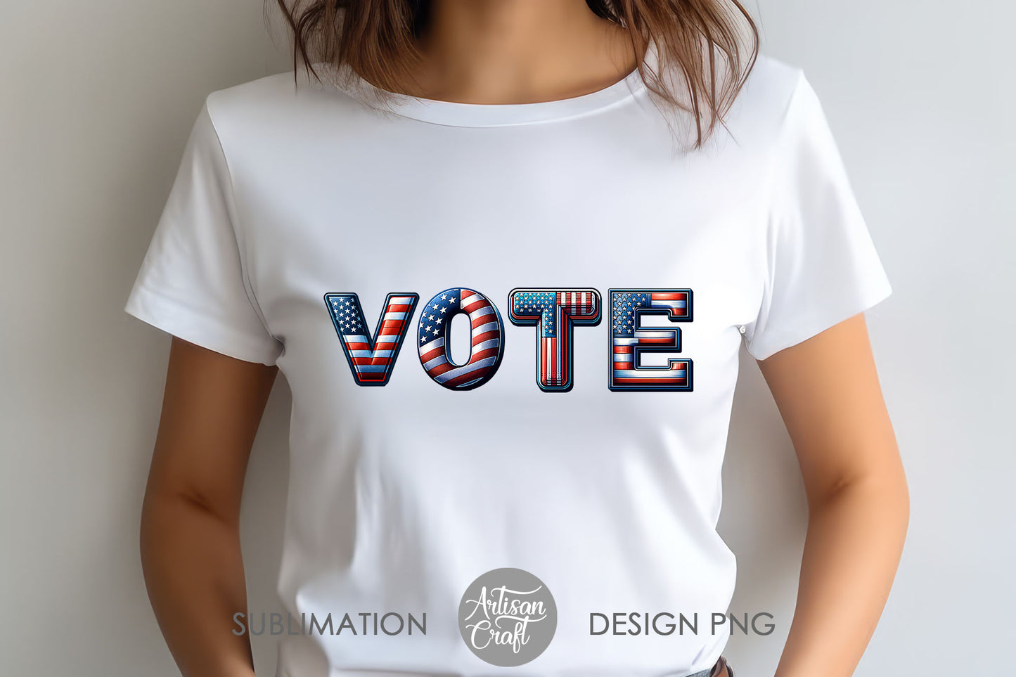 Vote PNG, American Election, 3D alphabet