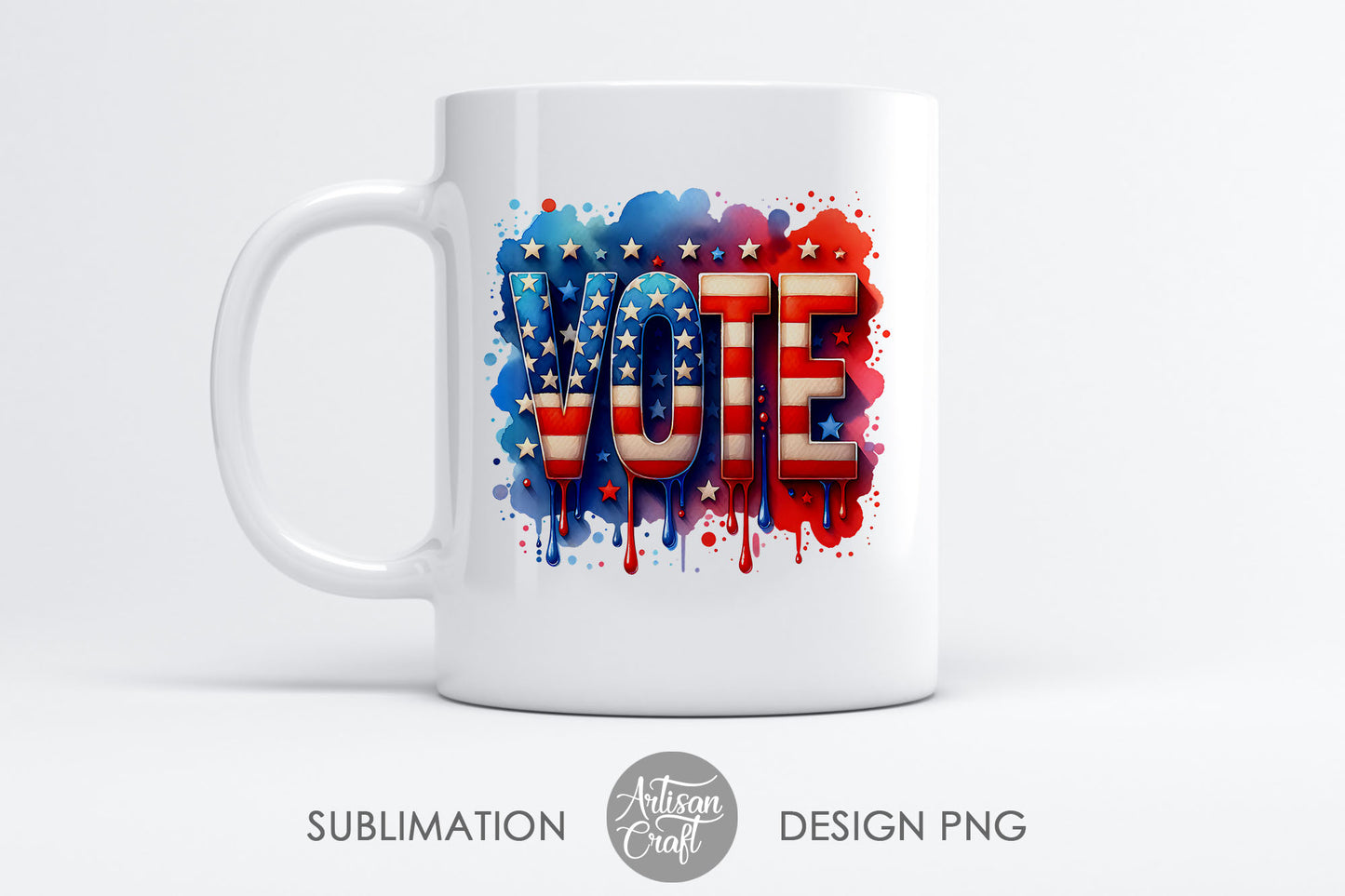 Vote sublimation PNG, USA election