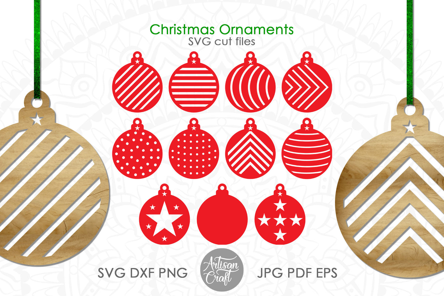Christmas Ornament SVG, bauble SVG