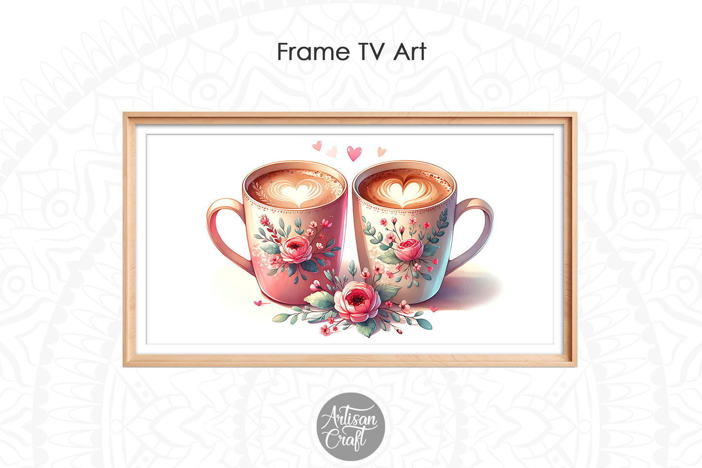 Valentines Day coffee Frame TV art