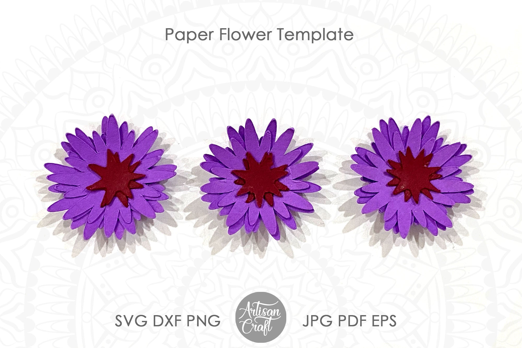 Paper flower SVG | easy paper flowers – Artisan Craft SVG
