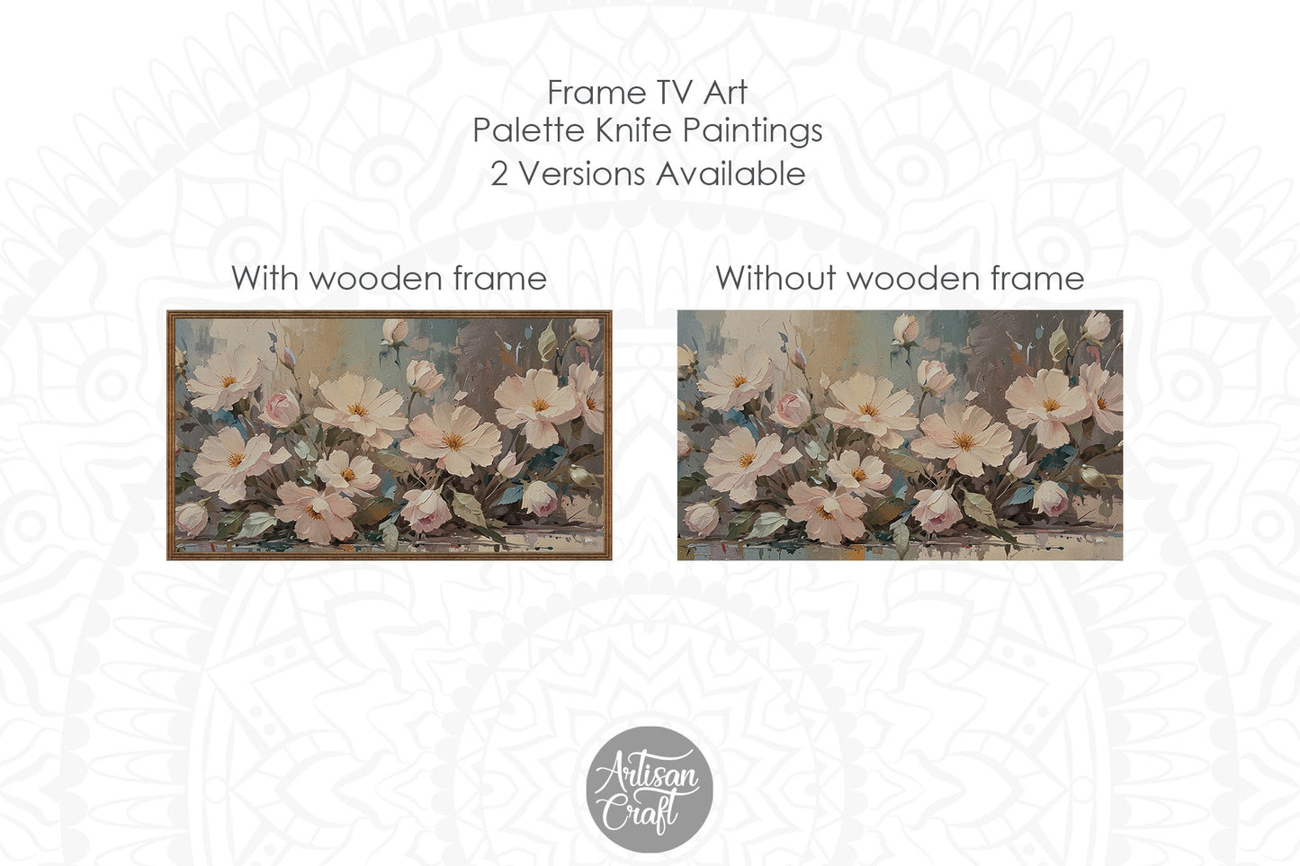 Frame tv art | impressionist paintings of flowers