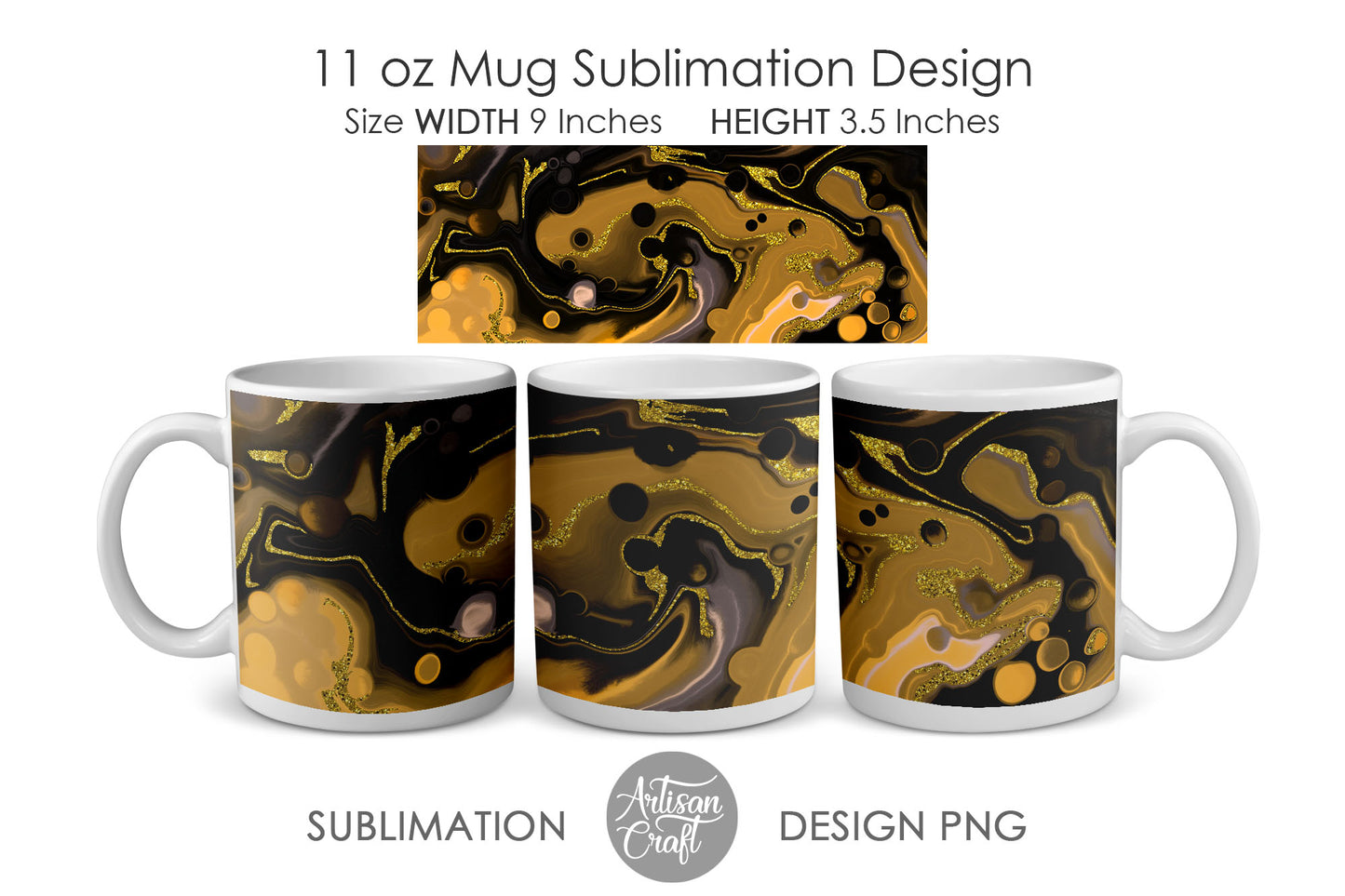 Sublimation mug wraps for11 oz Mug