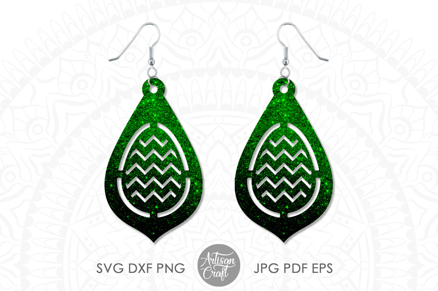 Easter earrings SVG with Easter eggs