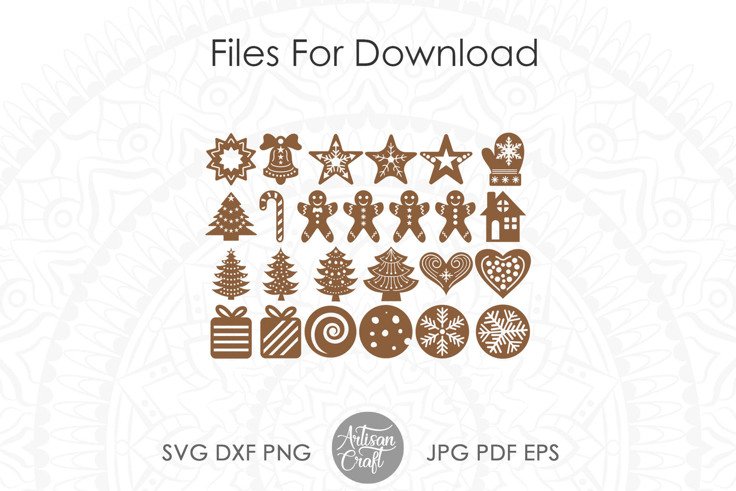 Christmas cookie SVG and clipart