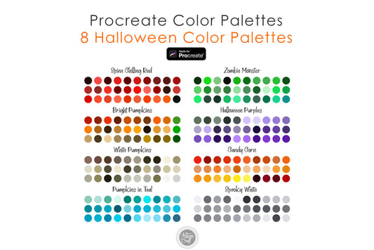 Halloween Color Palette for Procreate