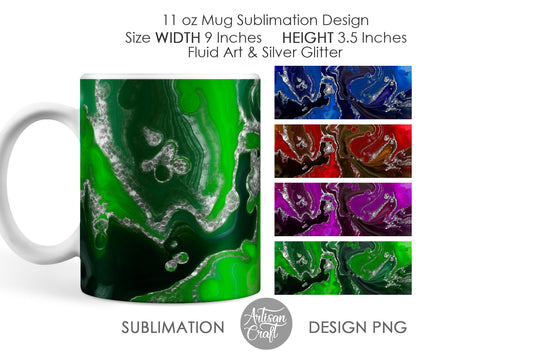 Sublimation mug design templates for 11 oz