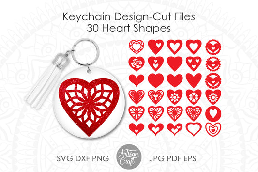 Heart keychain SVG PNG