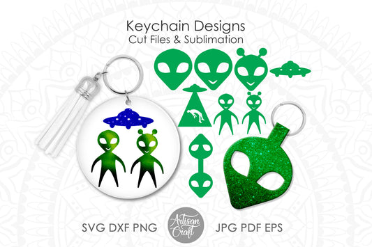 Alien keychain SVG